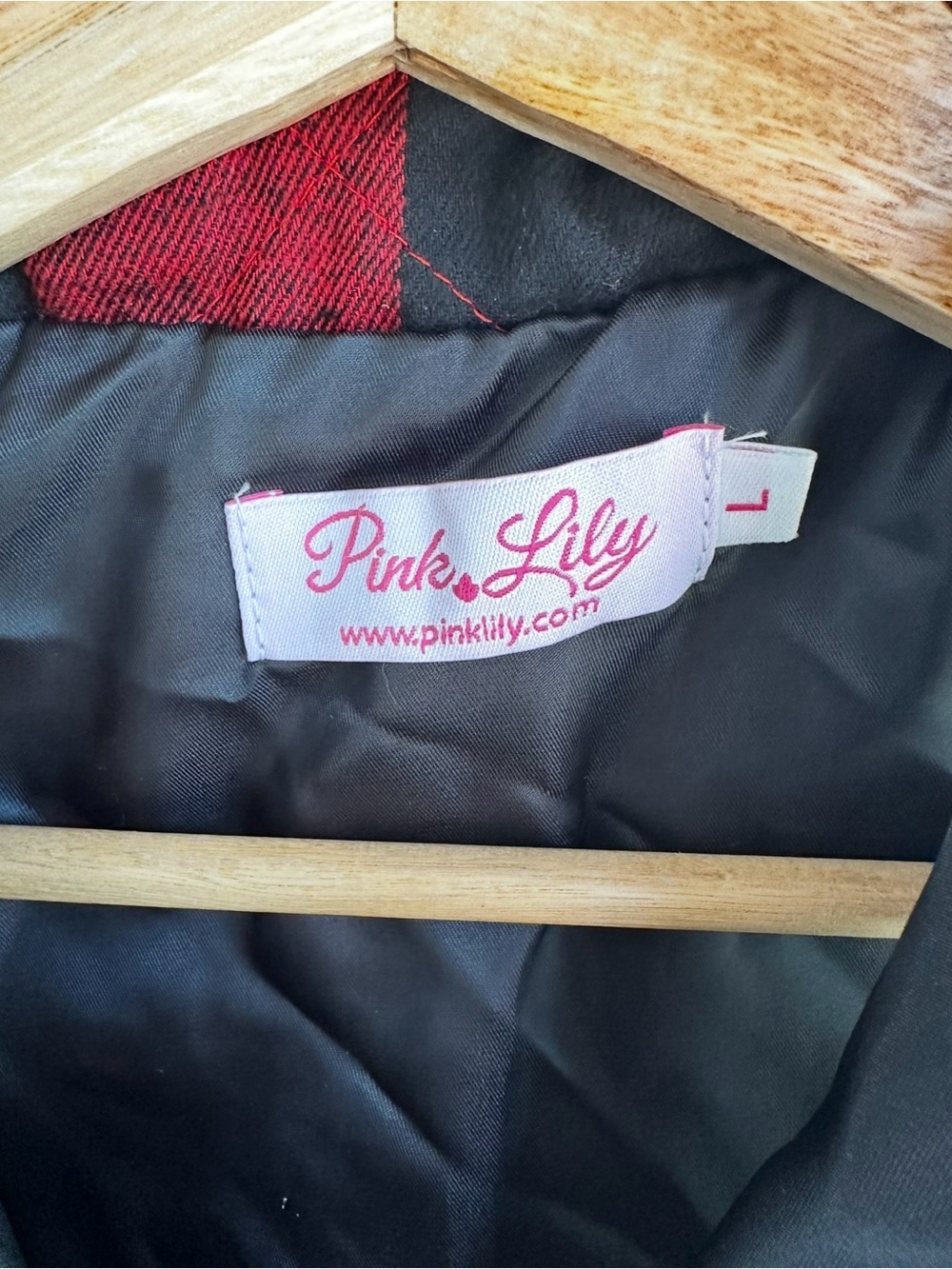 Pink Lily Red & Black Buffalo Plaid Quilted Vest - Kids - Picture 2 of 3